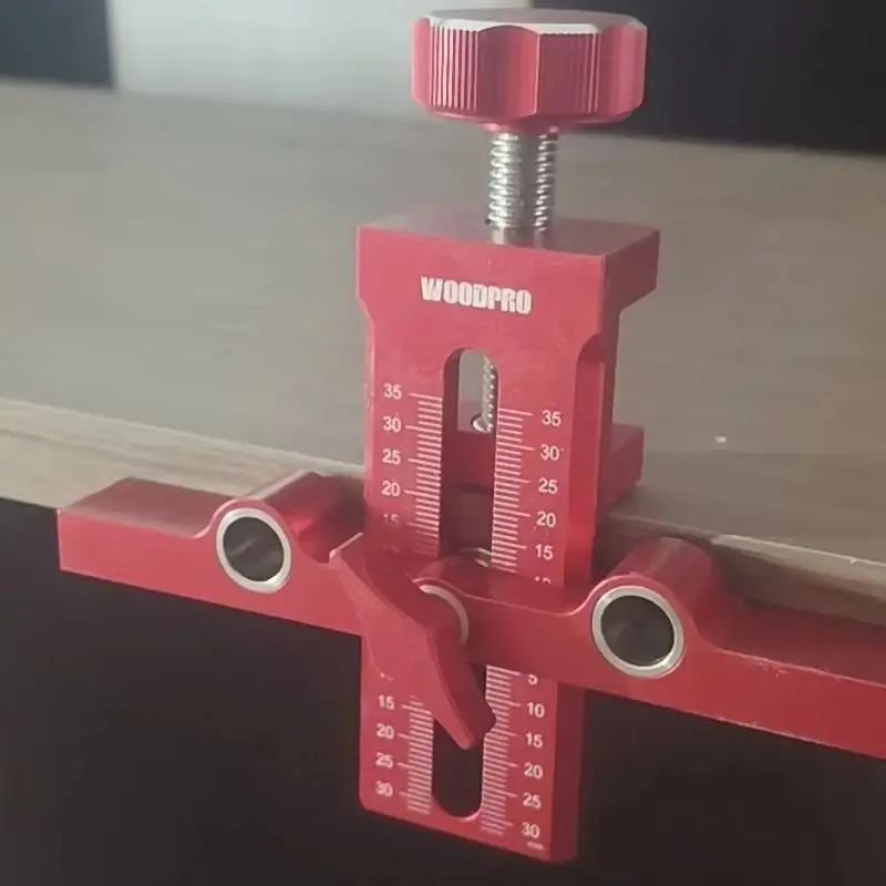 2 in 1adjustable Aluminum Alloy Cabinet Door Installation Positioner Rebounder Punched Mounting Jig Cabinet Door Panel