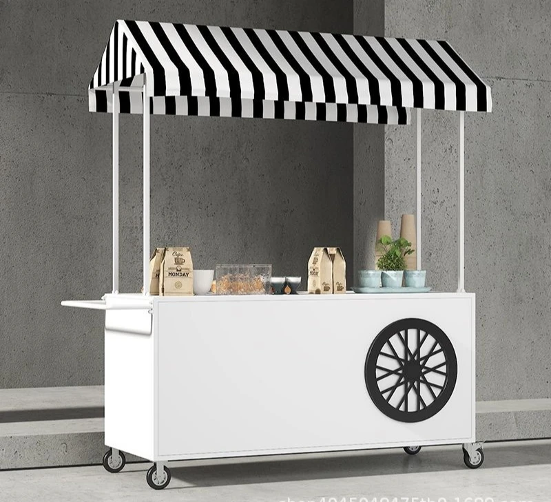 Wrought iron dining car stall float stall trolley outdoor mobile snack stall car night market promotion car truck