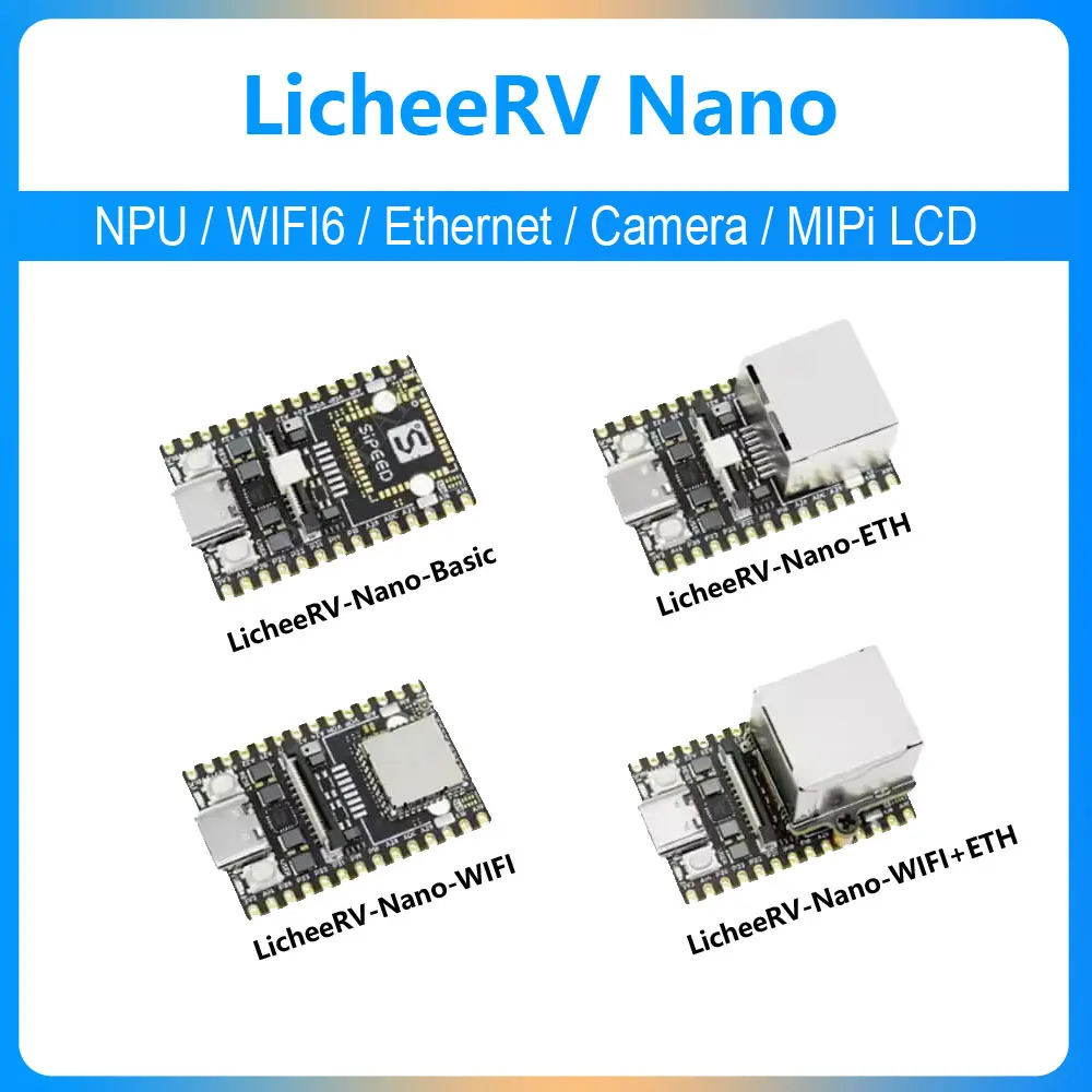 

Sipeed RISCV LicheeRV Nano Super-Mini SG2002 AI RAM-256MB