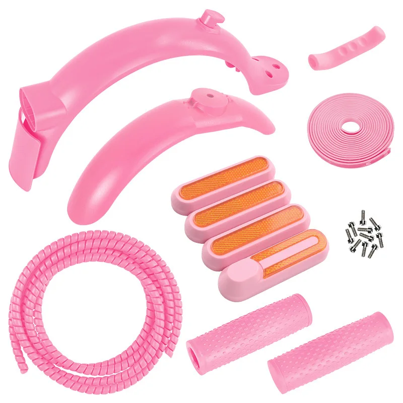 Fender Kits For Xiaomi M365 1s Pro Pro 2 Mi3 Electric Scooter Rear Mudguard Accessories Silicone Gel Brake Handle Lever