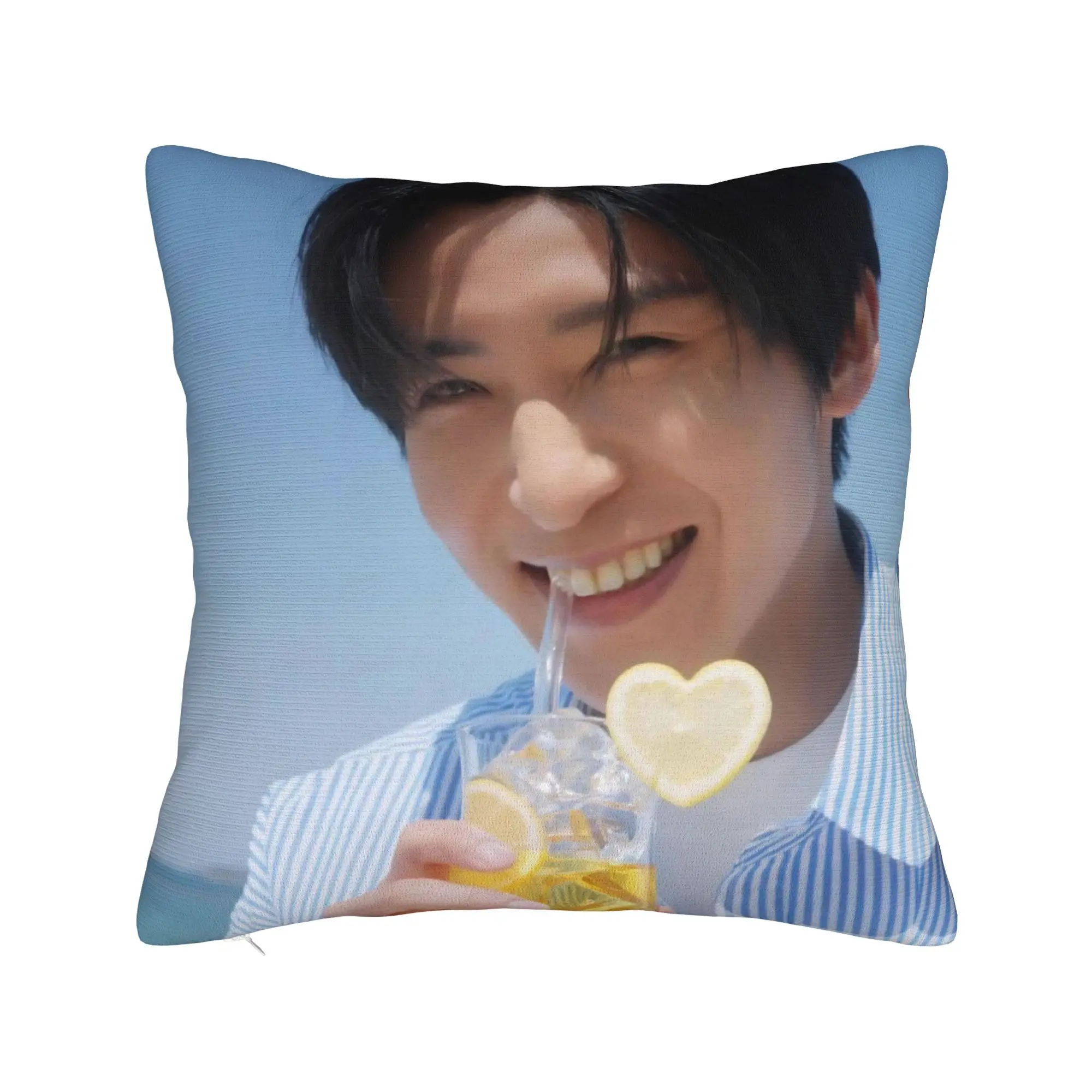 Ren Meguro Japan Singer Square Pillow Cases  Cushion Cover Fashion Zippered Decorative Pillowcover for Car 40x40cm