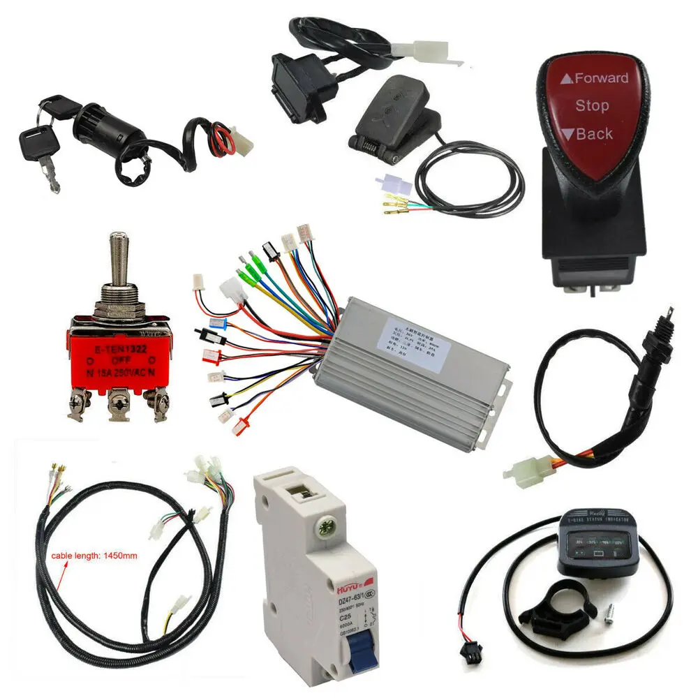 

TDRPO 36v 800w Brushless Motor Conversion kit Controller Throttle Pedal Electric Quad
