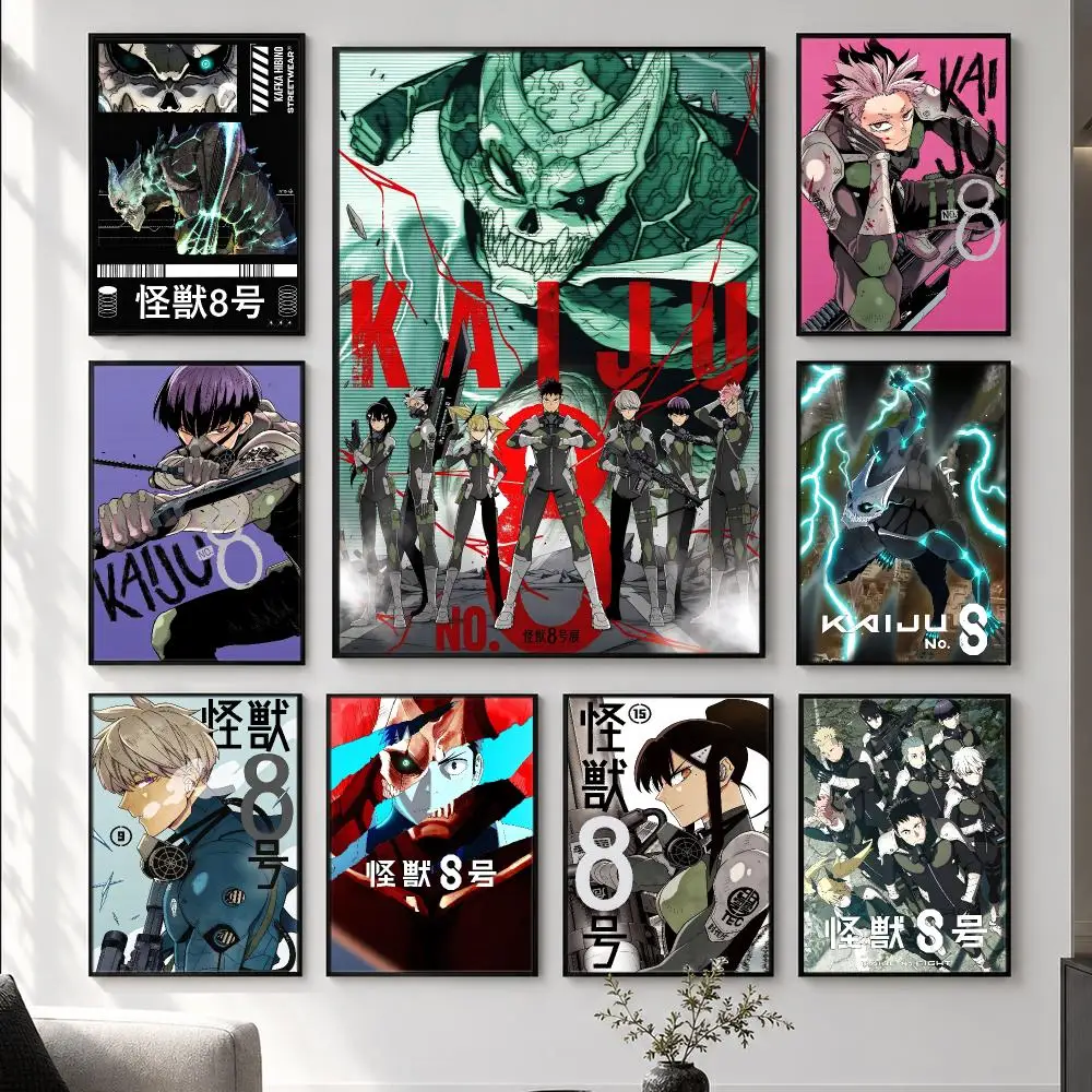 anime Kaiju No. 8 Poster  HD Poster Simple Home Decoration Suitable for Living Room Bedroom Corridor Gift Giving