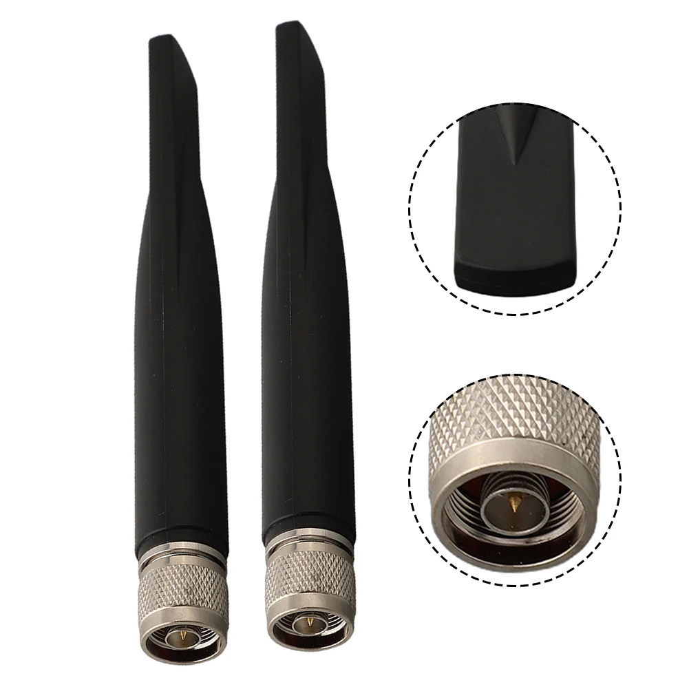 2PCS N Male Full Frequency Outdoor Rubber Rod Antenna 2 7 Inchs 4-5dbi For Omni Outdoor 4G 700-2700MHZ Antenna For LoRa Helium