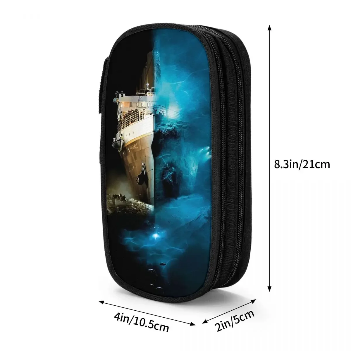 Titanic Movie Fans Pencil Case Double Layer Large Capacity Office Accessories Pencil Box Suprise Gift