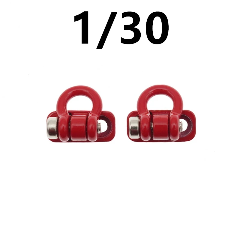 Mini Metal Trailer Towing Buckle Tow Hooks Decoration Accessories for 1/18 1/24 1/30 RC Car TRX4M SCX24 AX24 SCX30 FCX24 FCX24M - view 3