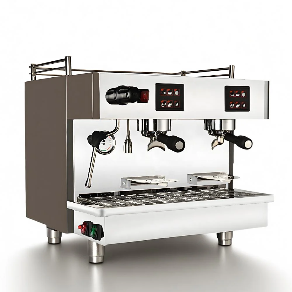 

ST Dual Boiler Rotary Vane Pump Professional Stainless Steel Commercial Semi Automatic Expresso Coffee Machine