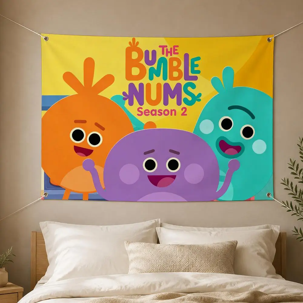 Kids Cooking The Bumble Nums Flags Decorative Flag Banner for Garden Yard Lawn Outdoor Home Party Wall Decor