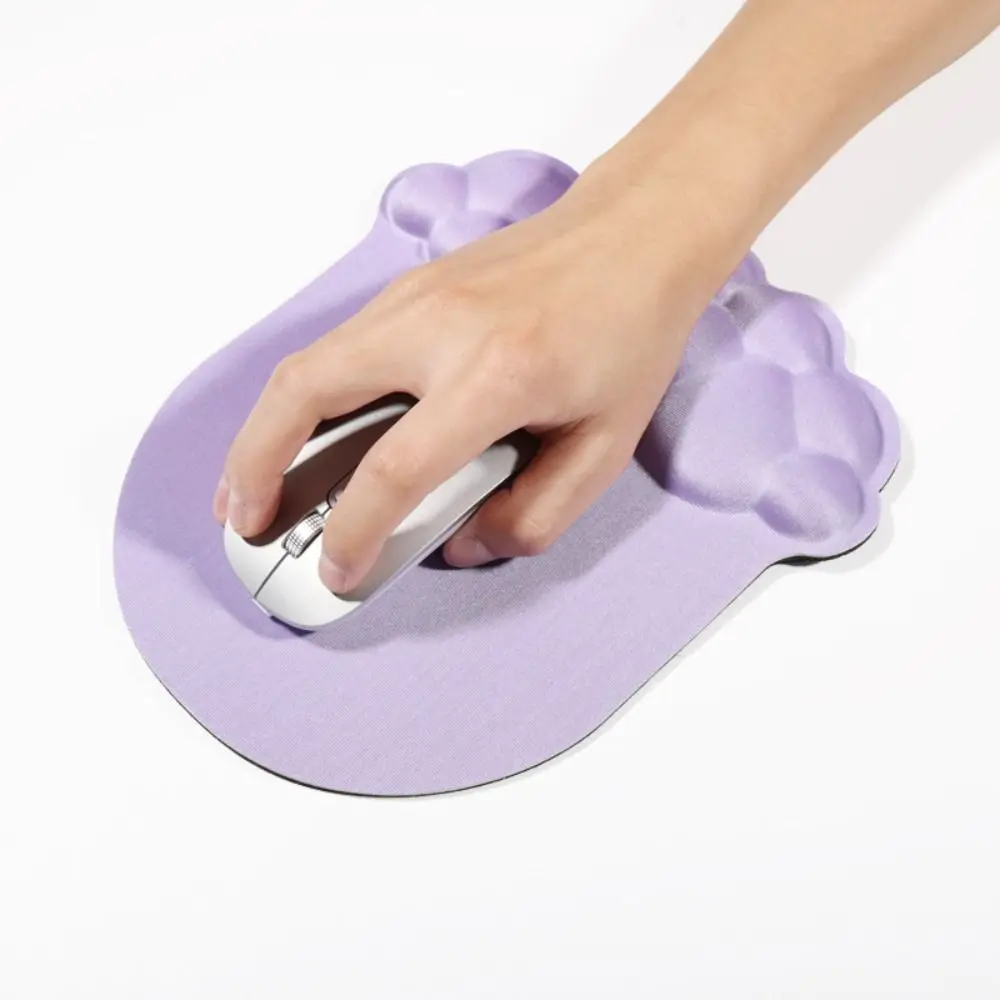وسادة الرسغ على شكل سحابة وسادة مسند المعصم مسند المعصم المضادة للانزلاق حماية المعصم لوحة الماوس مريحة لينة سطح المكتب