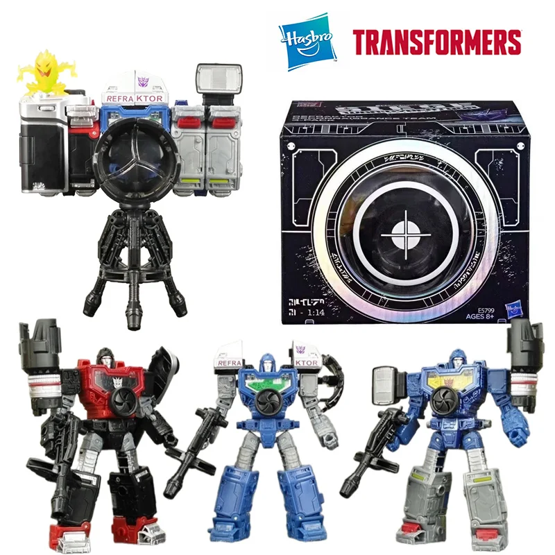 Hasbro Transformers Siege WFC Refraktor Reconnaissance Team 3-Pack SDCC Limitedd 12Cm Original Action Figure Model Toy Gift