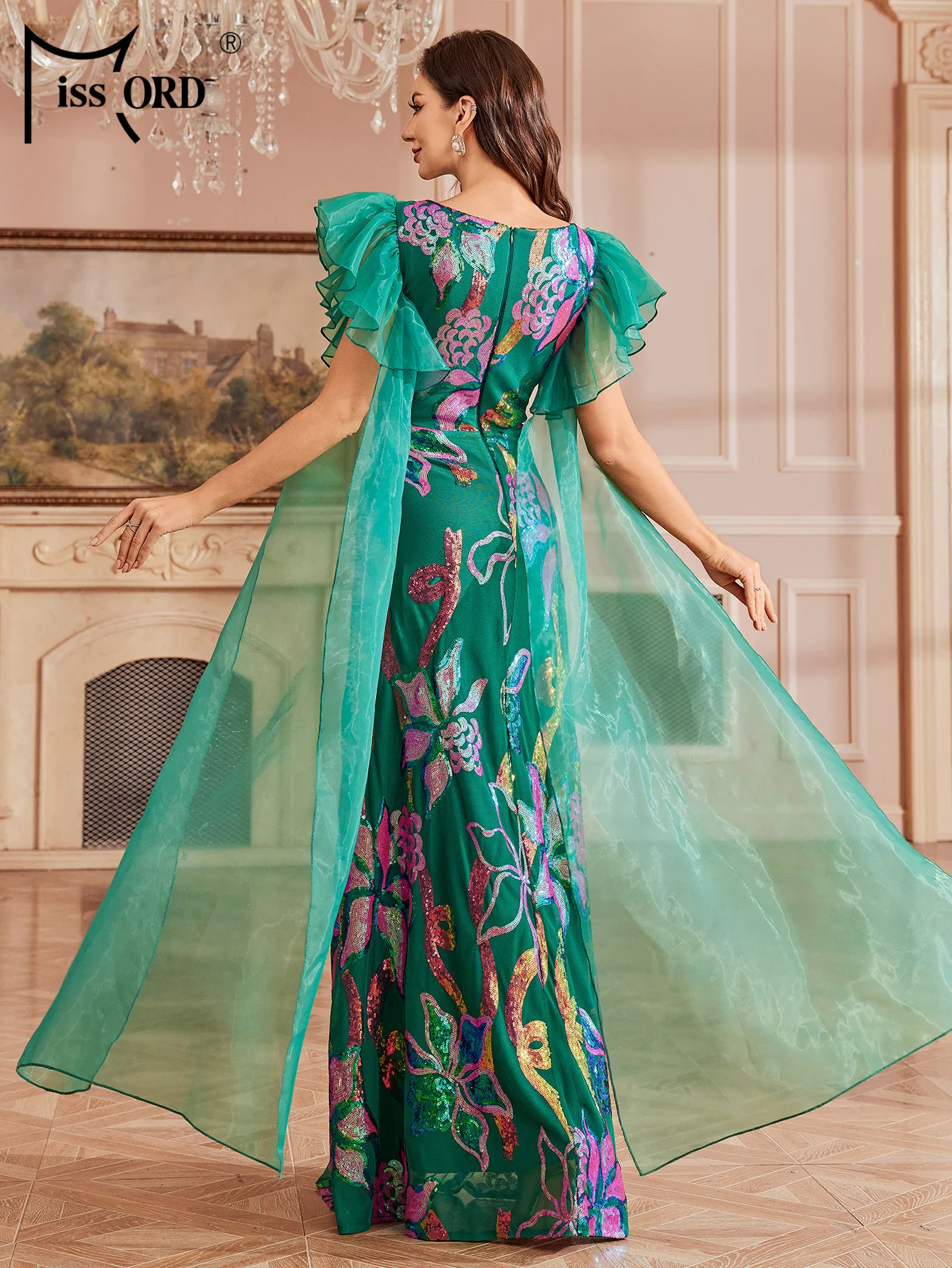 Missord 2026 New Round Neck A Line Evening Gown Wedding Birthday Party High Quality Luxury Graduation Elegant Beautiful Dress