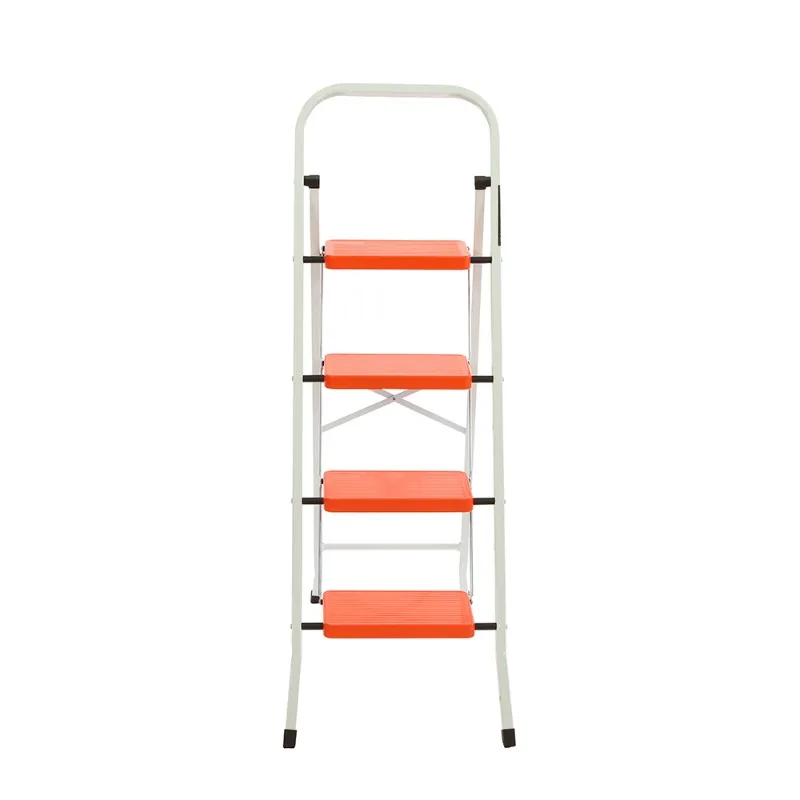 Bandwidth non-slip pedal folding stool sturdy steel ladder lightweight 330 pounds