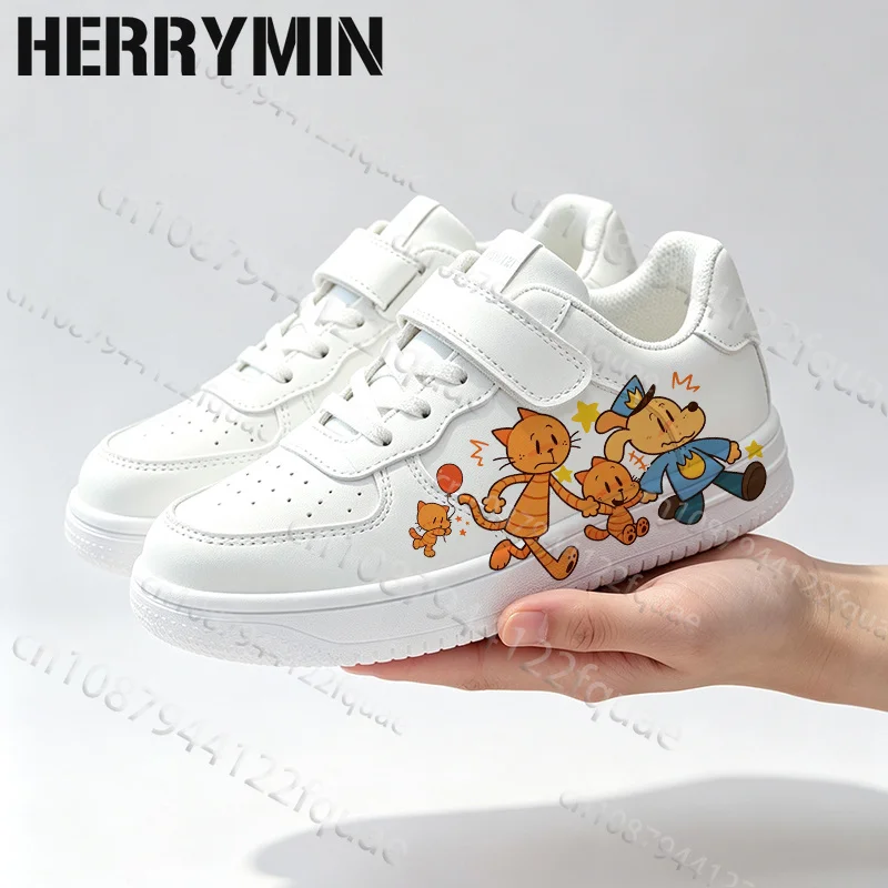 New Back To School Season DOG MAN 7-18 Year Old Low Top Sneakers for Boys Girls Simple Campus Leisure Parity Shoes