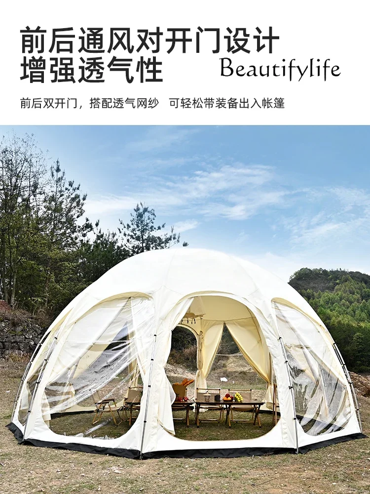 

décoration maison Camp Professional Outdoor Camping Sphere-Shaped Tent Rainproof Windproof Overnight Camping Restaurant Ball Ten