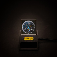GeekMagic Crystal Clock, Bitcoin Stock Weather Tracker with Real-time Display, Mini Desktop Gadget for Office Game