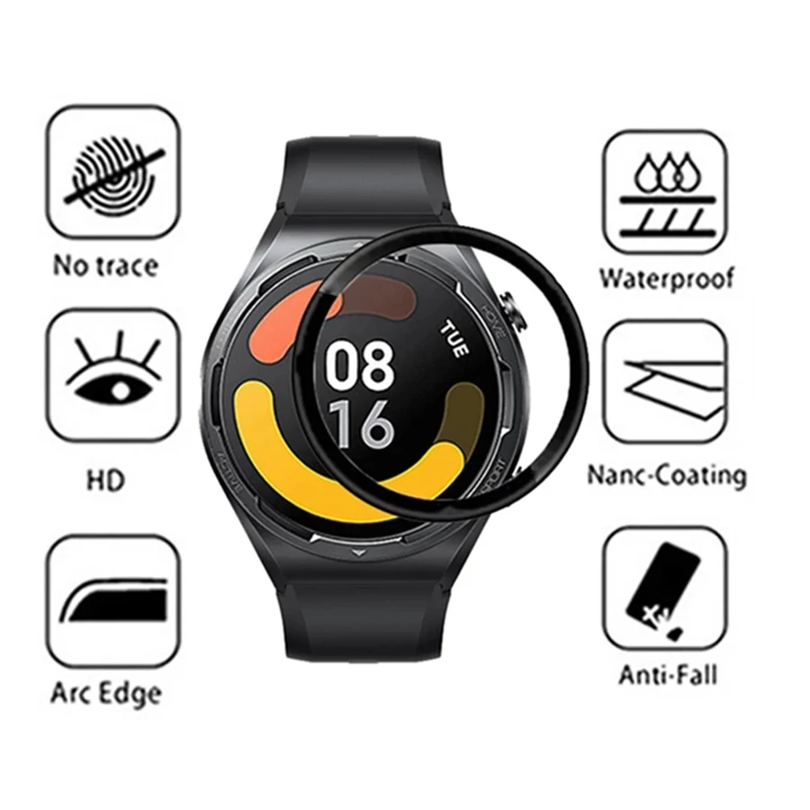 3d curvo protetor de tela filme para xiaomi assista s1 ativo assista temperado película protetora para xiaomi mi assista s1 ativo