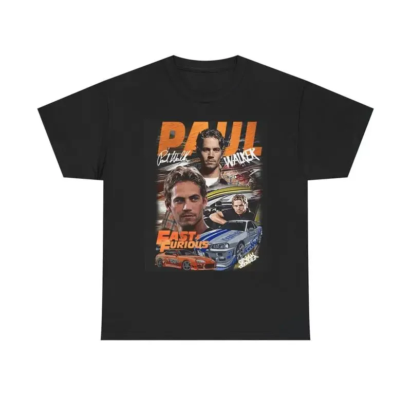 Paul Walker Fast And The Furious T Shirt Heavy Cotton