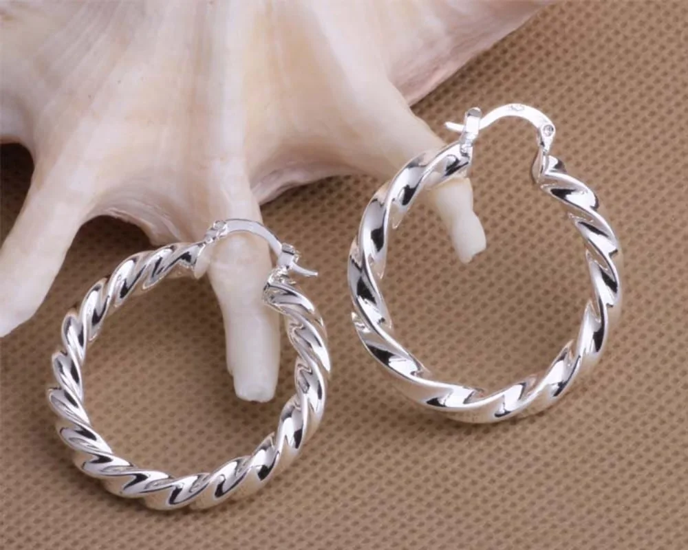 New 925 Sterling Silver Earrings Handmade Earrings Charm Jewelry for Women Wedding Fine Jewelry Gift Engagement High Quality