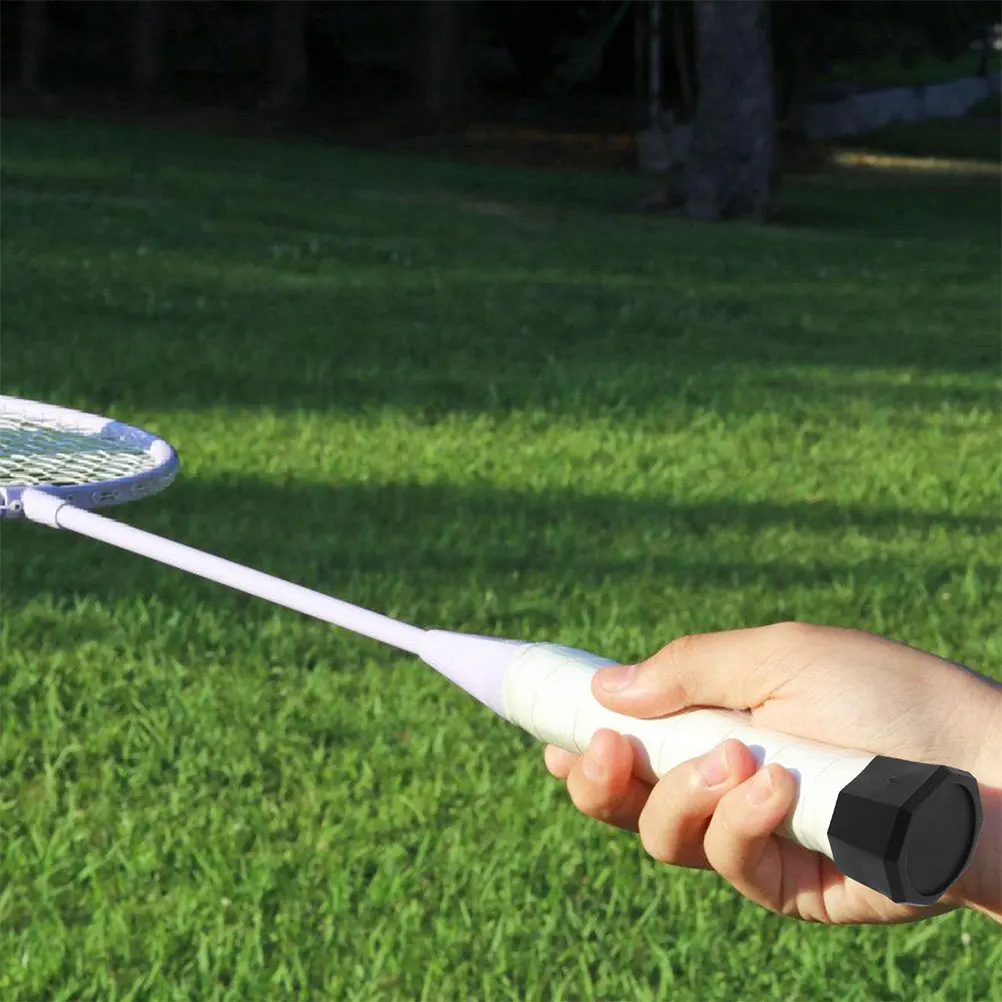 

3Pcs Tennis Racket End Grips Plastic Protective Caps Handle Replacement Covers Stability Enhancer Tennis Accessories