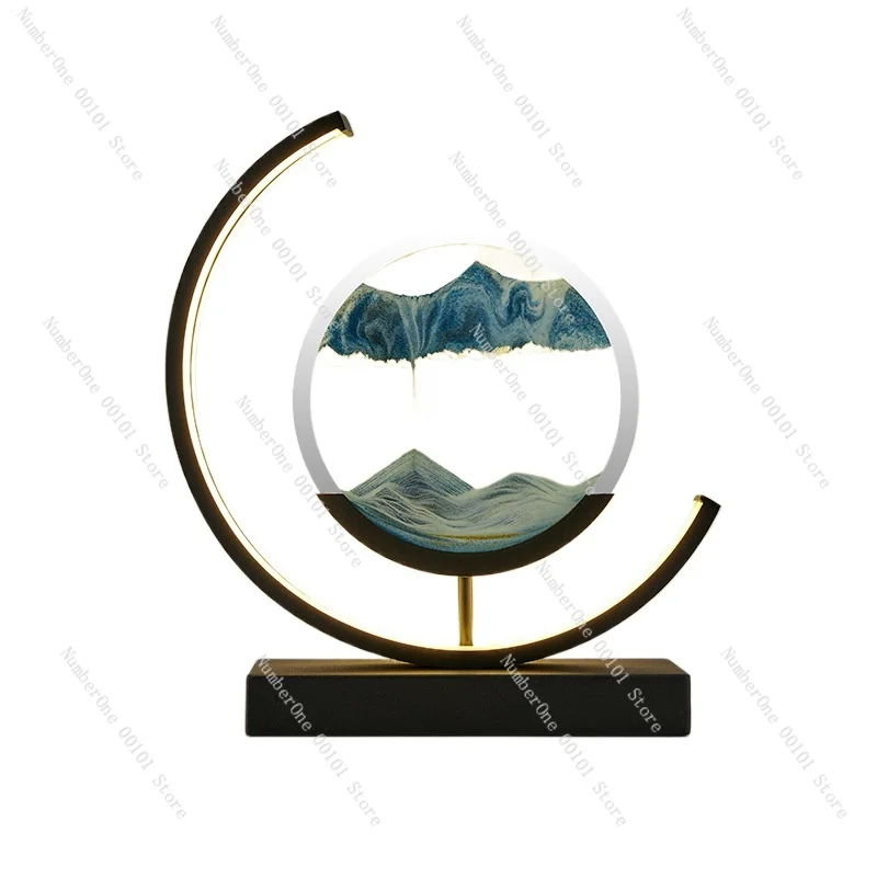 

Creative Decompression Quicksand Painting Hourglass Decoration Office Desk Surface Panel Living Room Bedroom Decorations