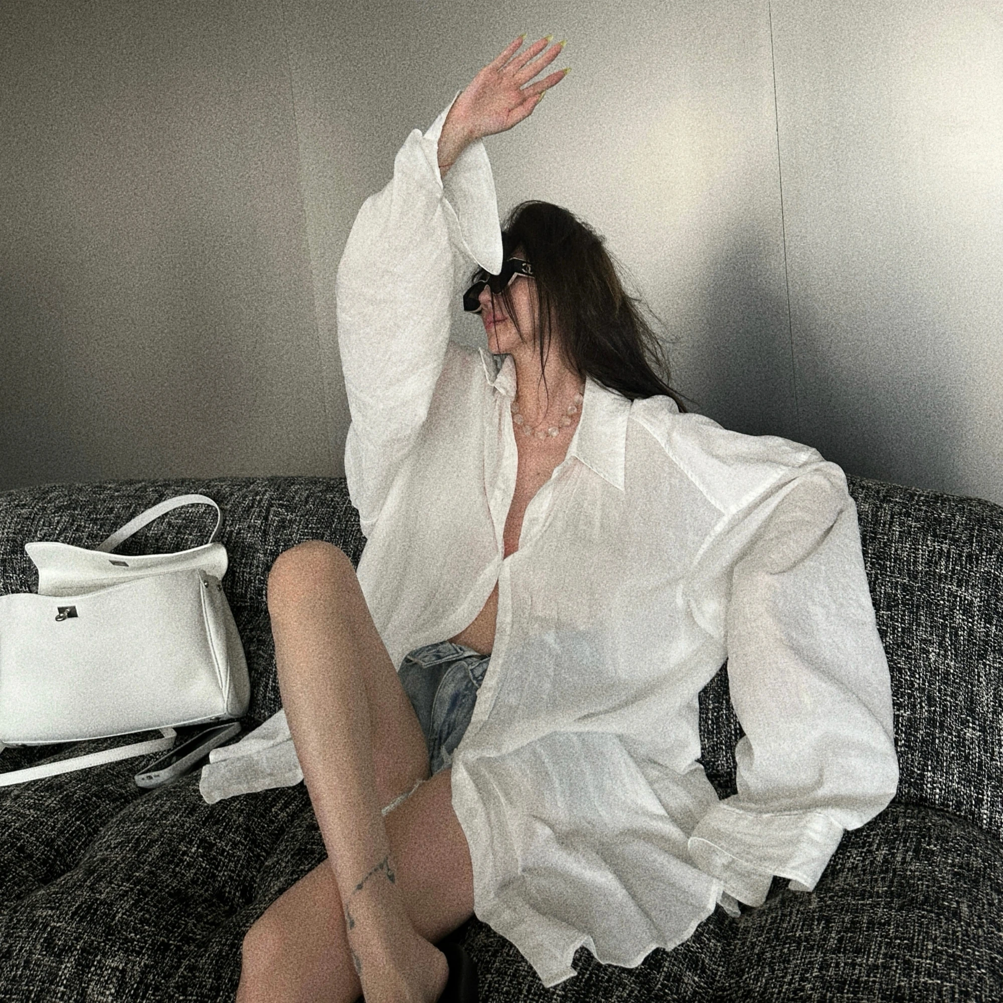 

mat Pure Desire Waed Loose Silhouette irt XYSF Summer Cotton Blend Women's Premium Faion Casual irt