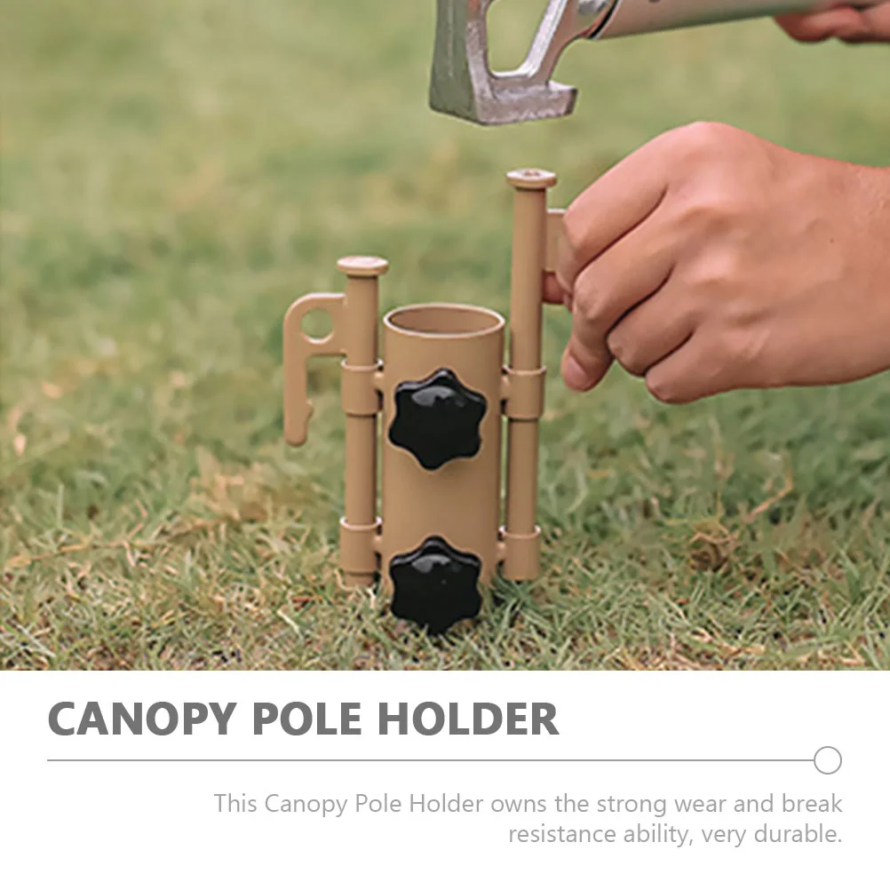 Canopy Pole Fixer Tent Rod Fixed Holder Camping Accessories Umbrella Stand Steel Garden Parasol Outdoor Adjustable Child Base