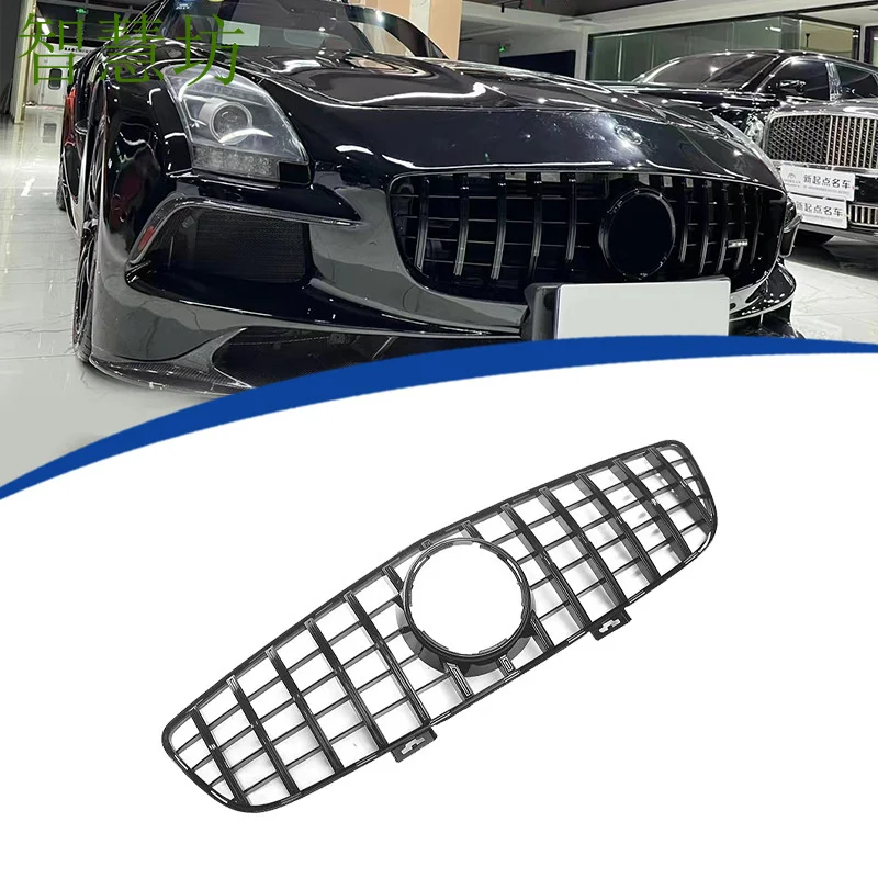 Suitable for SLS C197 modification, GT vertical stripe grille, original car replacement, ABS material