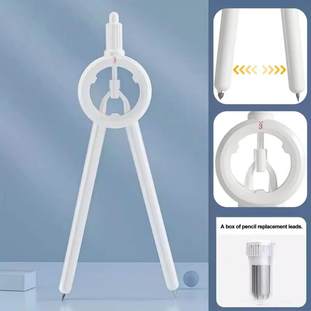 แผงแสดงผลดิจิตอลมัลติฟังก์ชันเข็มทิศเพื่อการเรียนรู้สำหรับนักเรียนที่มีความแม่นยำในการวาดภาพวัดวงกลมสำหรับโรงเรียน