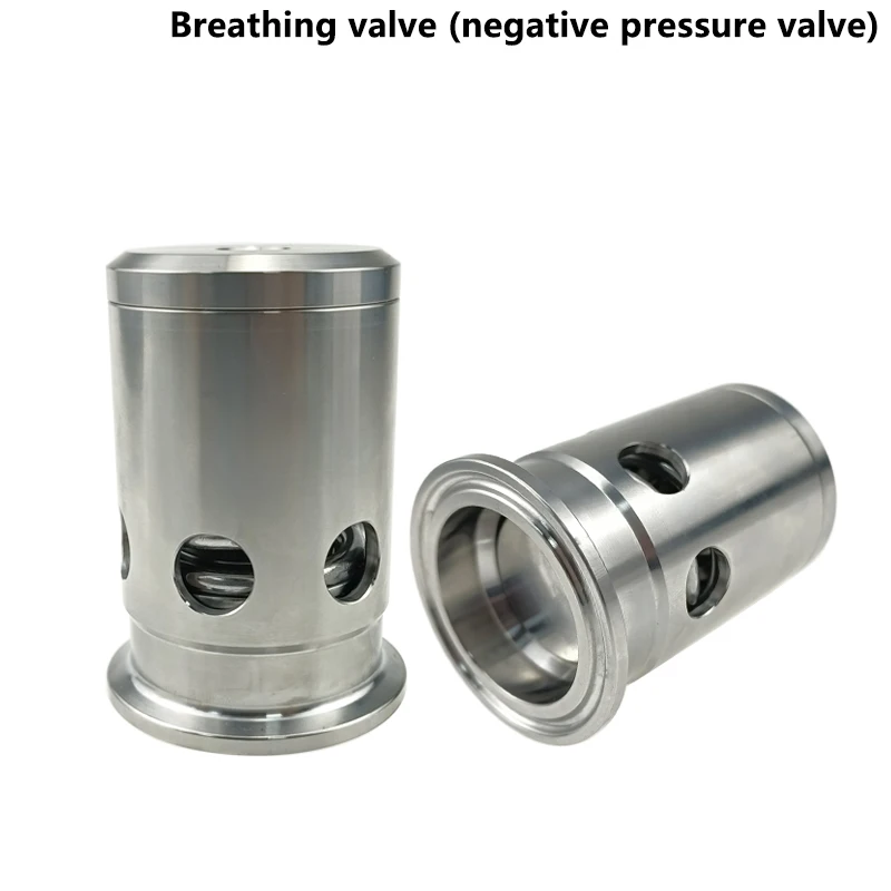 1.5' and 2' Clamp Type Breathing Valve Exhaust Valve Negative Pressure  Pressure Relief  Vacuum Pumping and Breaking