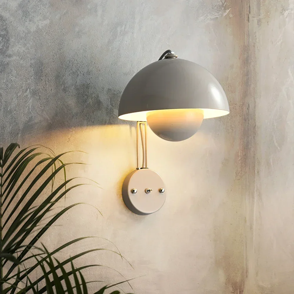 Dänische Designer minimalist ische Blumen knospe Wand lampe High-End-Schlafzimmer Studie Nachttisch Beleuchtung Pilz dekorative Kunst Studie Farben geführt