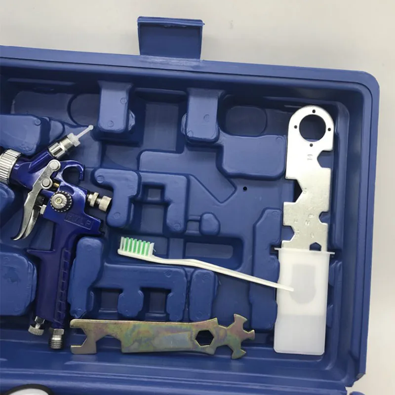 Paint Spray Gun Double Gun Boutique Set Box Upper Pot High Atomization Spraying Pneumatic Tool H827+H2000