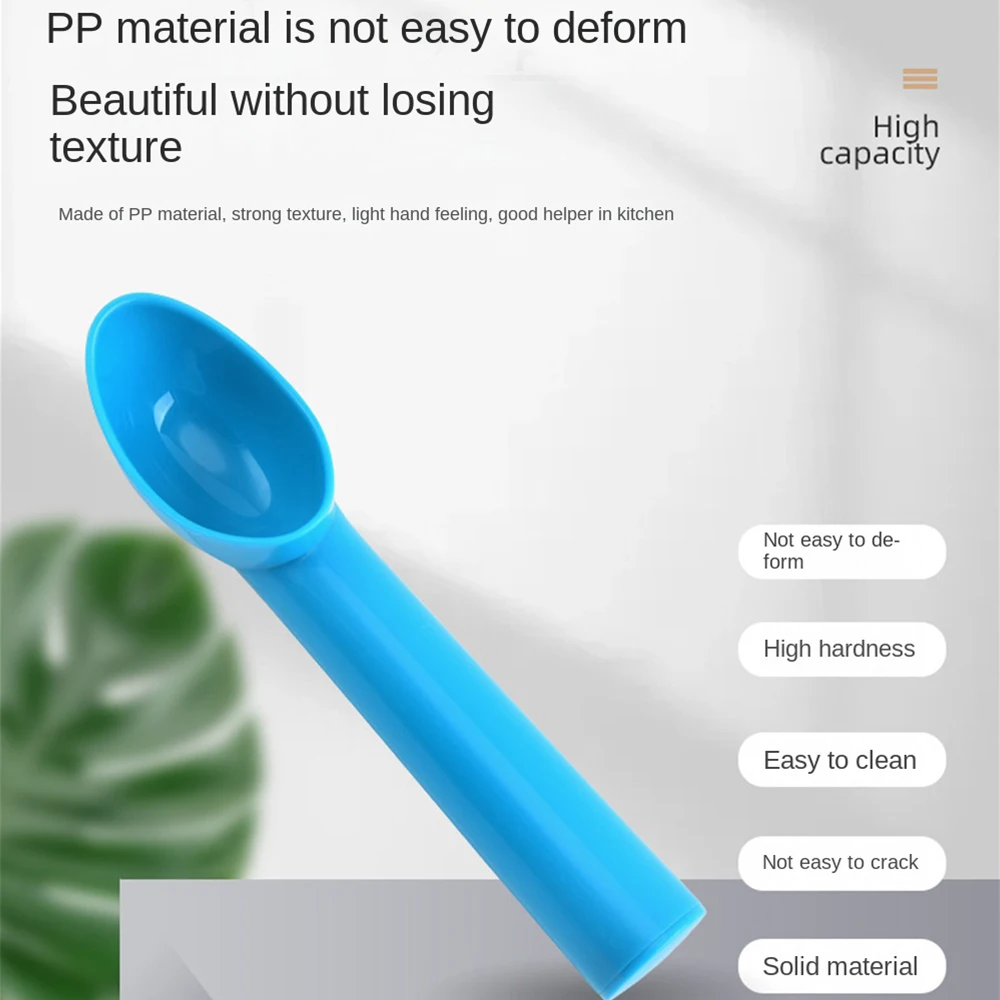 2/3PCS Antifreeze Fruit Ice Cream Scoop Tools Food Grade Ice-cream Spoon Labor-saving Plastic Kitchen Accessories Non-slip