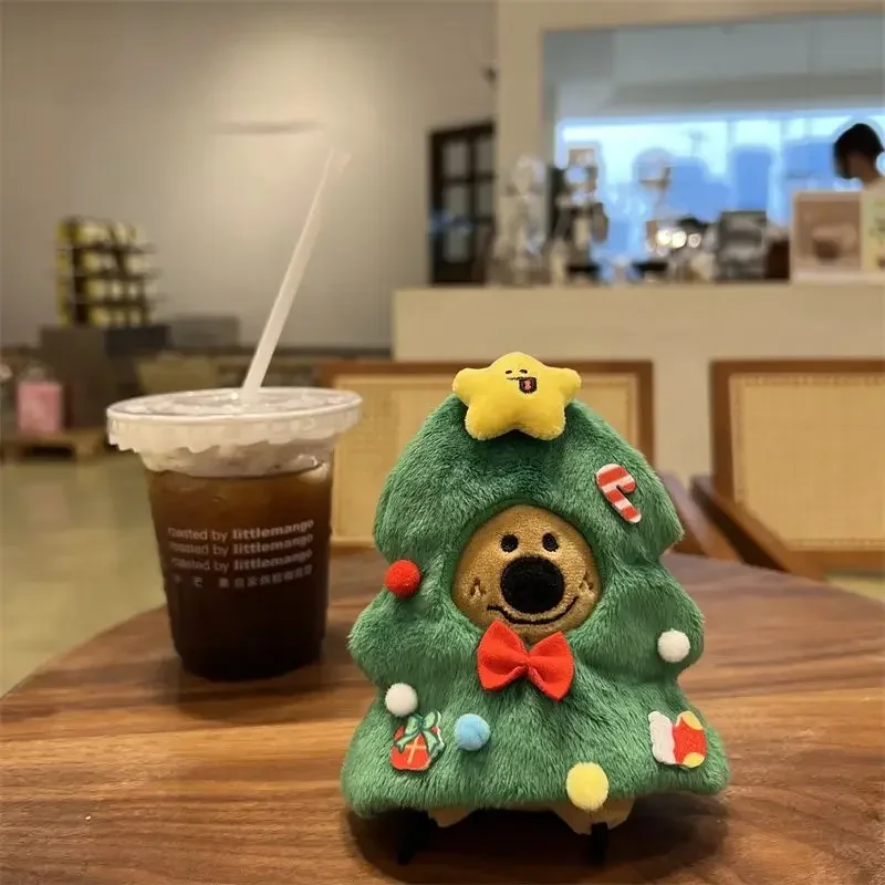 Cloak Bear Plush Pendant for Kids, Cute Doll Chapelaria, Natal, Persimmon Pepper Bear, carro, Schoolbags, acessórios, presentes, 10cm