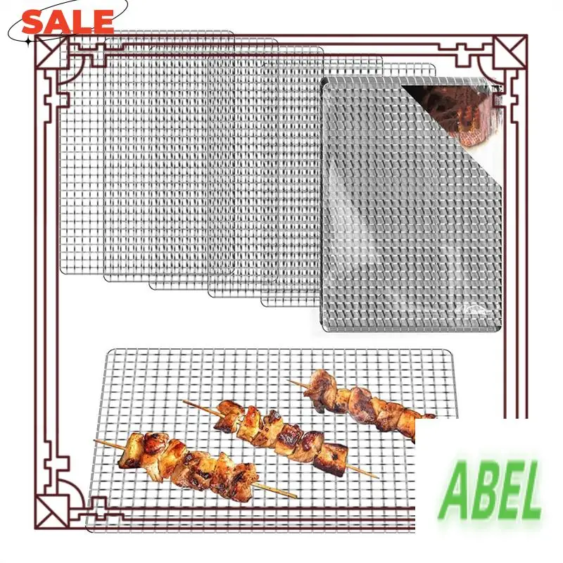 

KB-Grill Topper,Disposable Grill Grates,10Pcs 11.8X15.7In Baking Rack Replacement,BBQ Accessories For Outdoor Smoker Grills