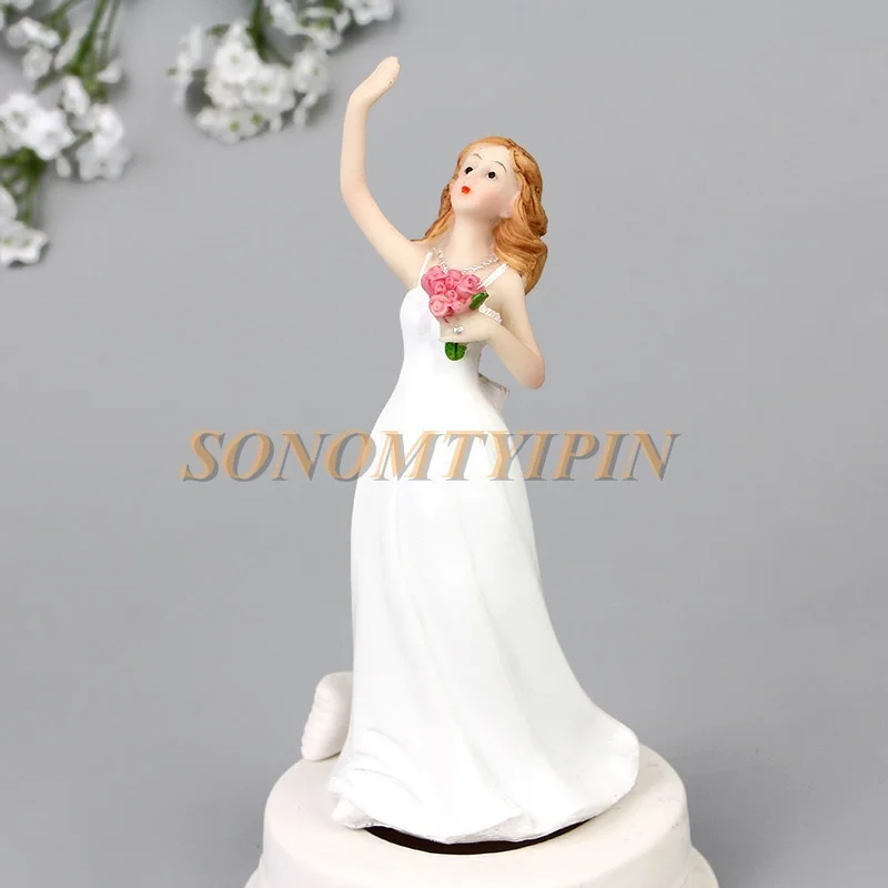 Cake Hooked On Love Fishing Groom Catching Bride Funny Wedding Cake Topper Decor