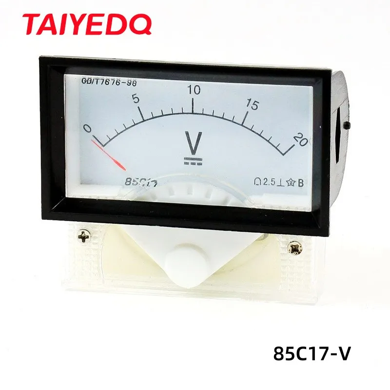 85C17 5V 10V 15V 20V 30V 50V 100V 250V 300V 450V 1000V DC Panel Meter Voltmeter for Voltage Testing