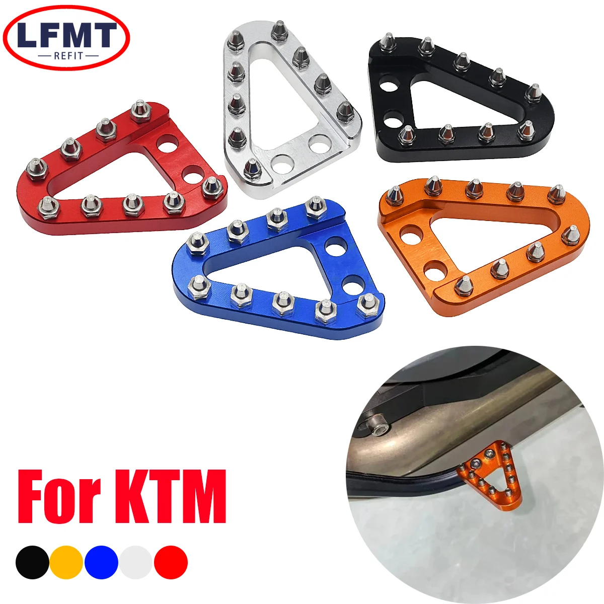 Motorcycle Rear Brake Pedal Lever Step Plate Tip For KTM SX SXF EXC XCF XCW XCFW 2008-2016 Husqvarna TC TE FC FE 2012-2016