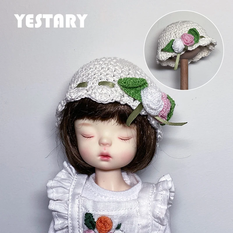 Yestary หมวกเสื้อผ้าตุ๊กตา BJD หมวกถักนิตติ้งสำหรับ1/8 1/6หมวกแฟชั่นทำมือ DIY ของเล่นสำหรับของขวัญเด็กผู้หญิง