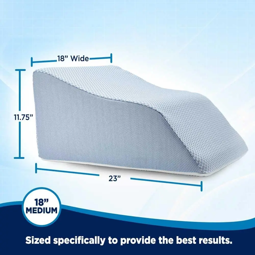 Elevating Leg Rest Wedge Pillow, Light Blue, Medium