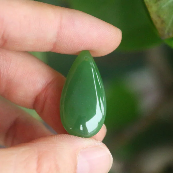 Natural 100% real green hetian jade carve Drop pendant Bless peace necklace jewellery fashion for women men lucky gifts