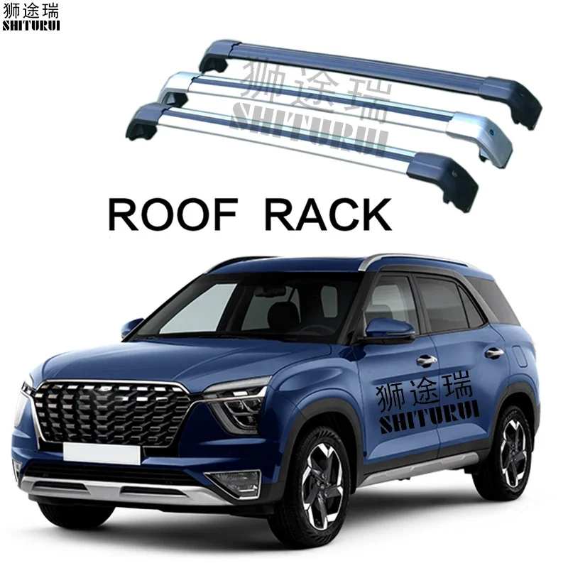 

SHITURUI For Hyundai Alcazar/Creta Grand/Grand Creta/Cantus 2019+ Aluminum Alloy Side Bars Cross Rails Roof Rack Luggage Carrier