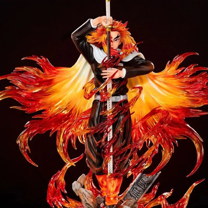 

Ghost Killing Blade 30cm Flame Column anime Animation Handmade Model Placements Fans Collection Gift