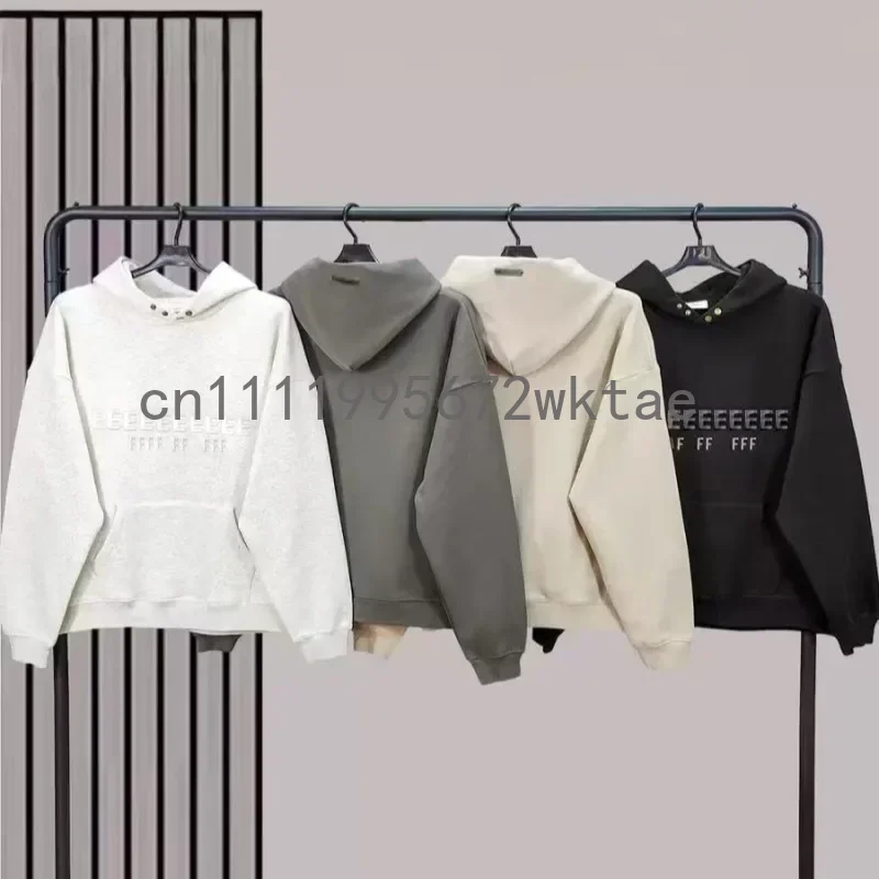 

Комплект для бега FW25: люксовый дизайн, худи с пряжками, классические металлические силиконовые буквы, мужское худи, худи в стиле High Street, парное худи с открытыми плечами