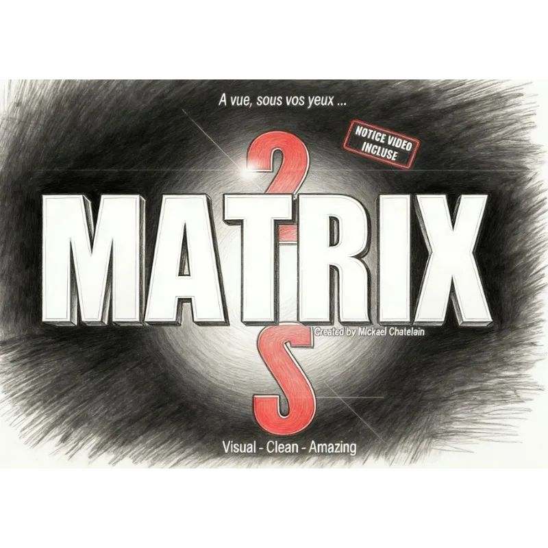

Matrix 2.0 by Mickael Chatelain Card Magic Trick Close Up Illusion Magician Props Gimmick Magia Tutorial