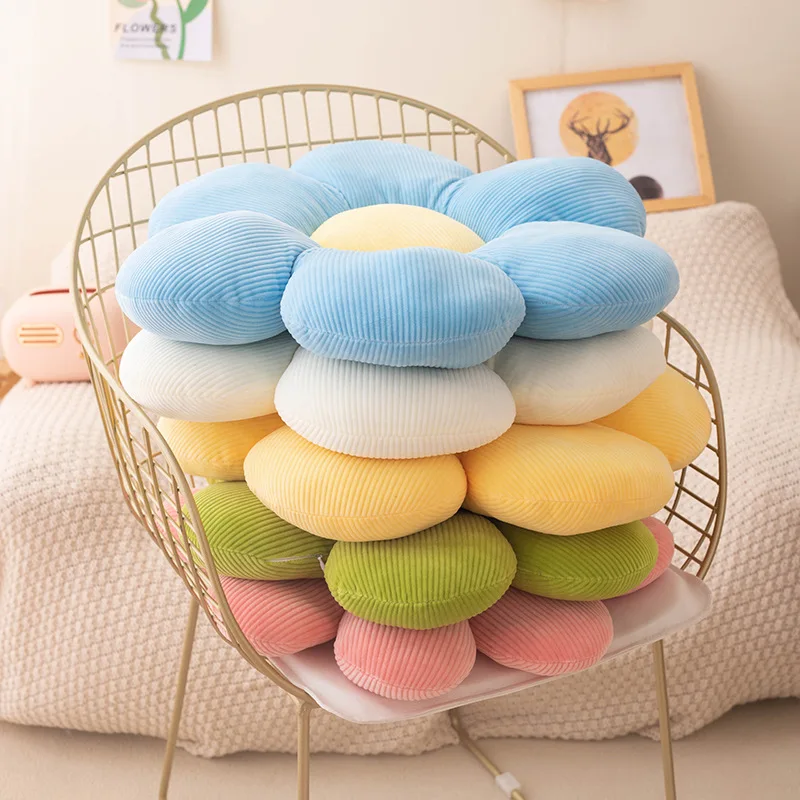 Flower Pillow, Daisy Flower Shaped Pillow Cushion, Six / Eight Petal Floor Pillows, Home Decorative Pillows for Bed, Sofa, Couch