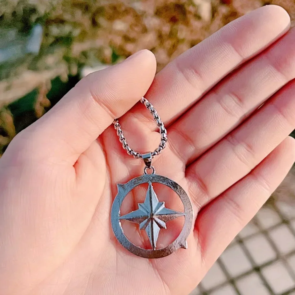 K-Pop Idol Stray Necklace Compass Logo  Fashion Accessories Necklaces Stay Gift