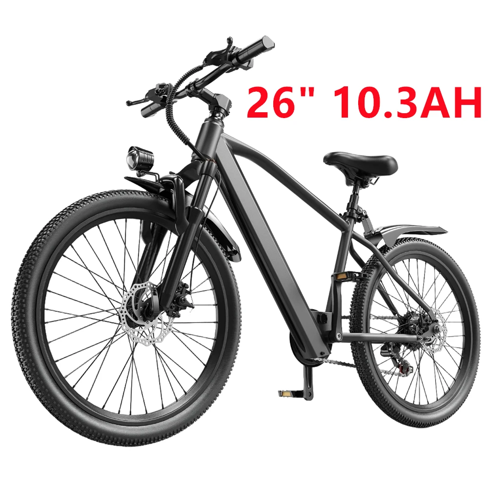 26" 24" Electric Mountain E Bike For Adults, 1000W Peak Motor Commuter Ebikes, 36V 10.3AH 13.3AH High Capacity Battery, 19.7 MPH 36.9 Miles 4Hour Fast Charging, 7/21 Speed Gears Adults Electric Motorcycles Bicycle ﻿ image 7