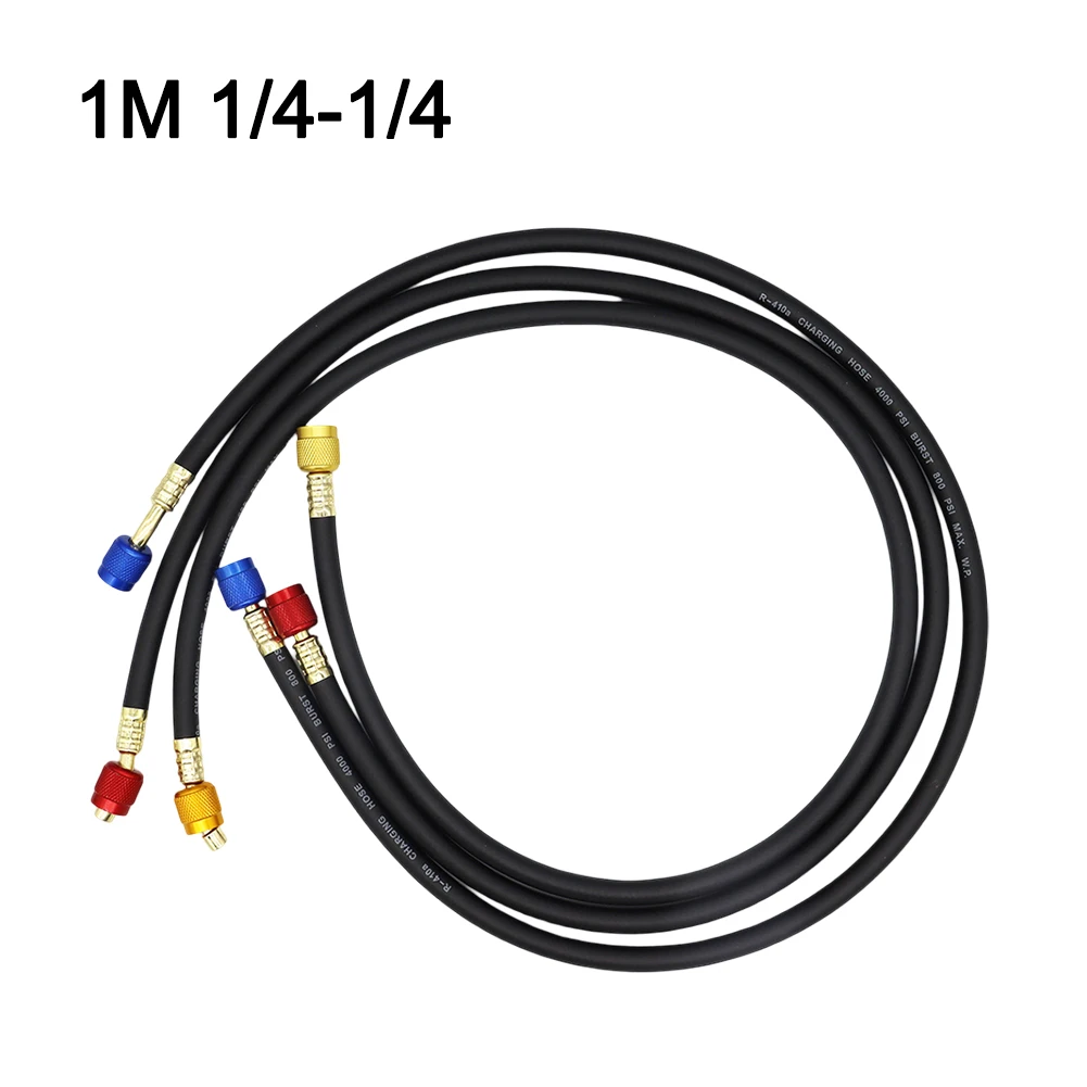 

Зарядный шланг 4000 фунтов на квадратный дюйм Шланг для заправки кондиционера Черный зарядный шланг Шланг высокого давления Шланг дополнительного размера для кондиционеров
