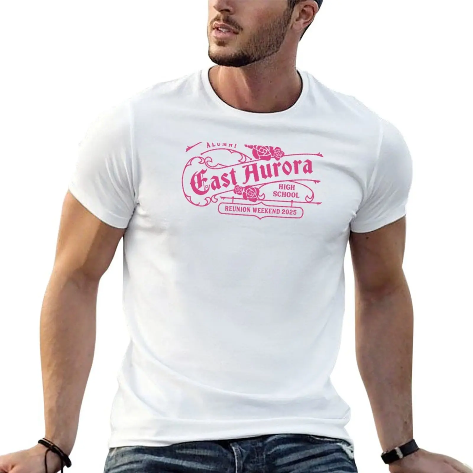 

Victorian-inspired Pink T-Shirt man t shirt graphic t shirts for man pack white T-Shirt