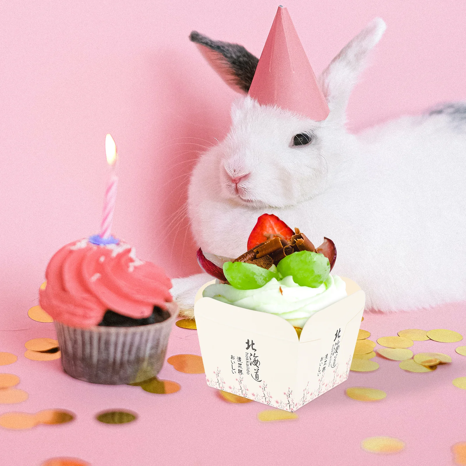 

100Pcs Disposable Cake Cup Liners Baking Paper Cups for Muffins Cupcakes Heat Resistant Party Dessert Supplies